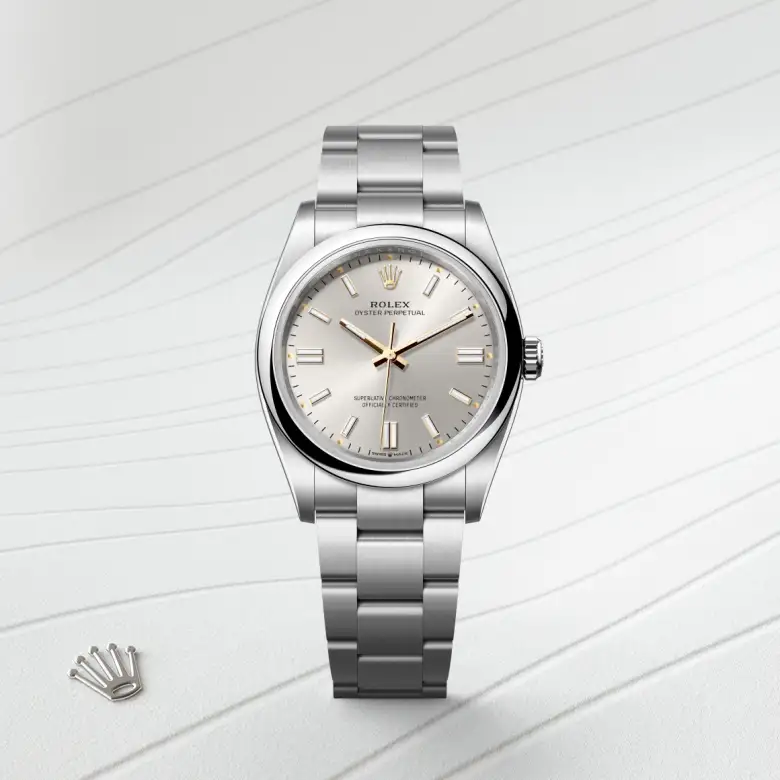 Rolex Oyster Perpetual 36 Oyster, 36 mm, Oystersteel, Domed m126000-0001 at Malalan.webp