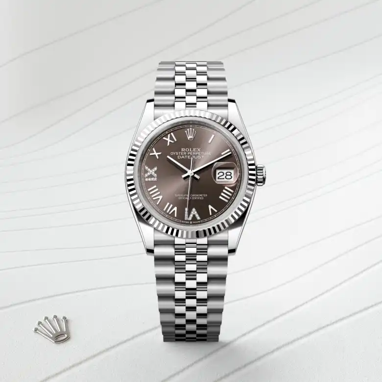 Rolex Datejust 36 Oyster, 34 mm, čelik Oystersteel i bijelo zlato, Rebrasti m126234-0071 at Malalan.webp