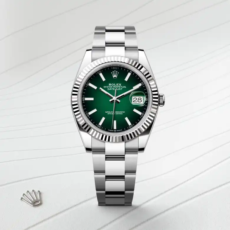 Rolex Datejust 41 Oyster, 34 mm, čelik Oystersteel i bijelo zlato, Rebrasti m126334-0033 at Malalan.webp