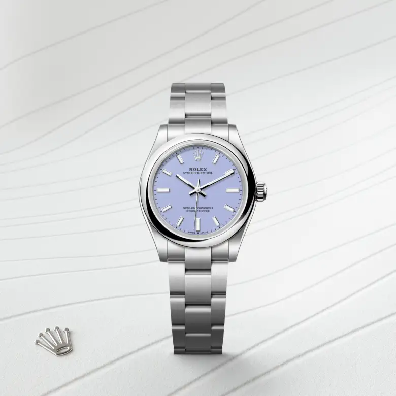 Rolex Oyster Perpetual 31 Oyster, 31 mm, Oystersteel, Domed m277200-0014 at Malalan.webp