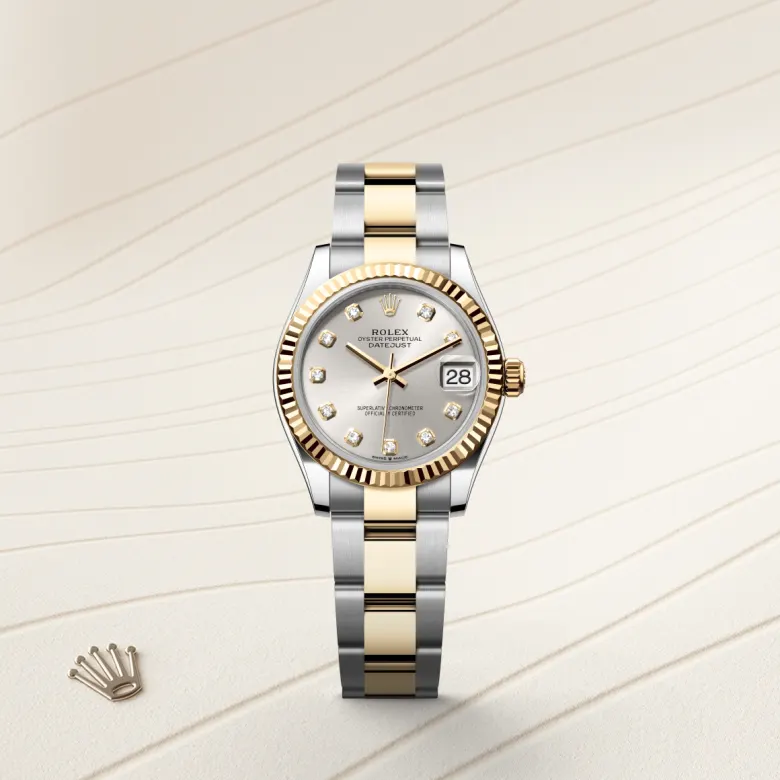 Rolex Datejust 31 Oyster, 31 mm, Oystersteel and yellow gold, Fluted m278273-0019 at Malalan.webp