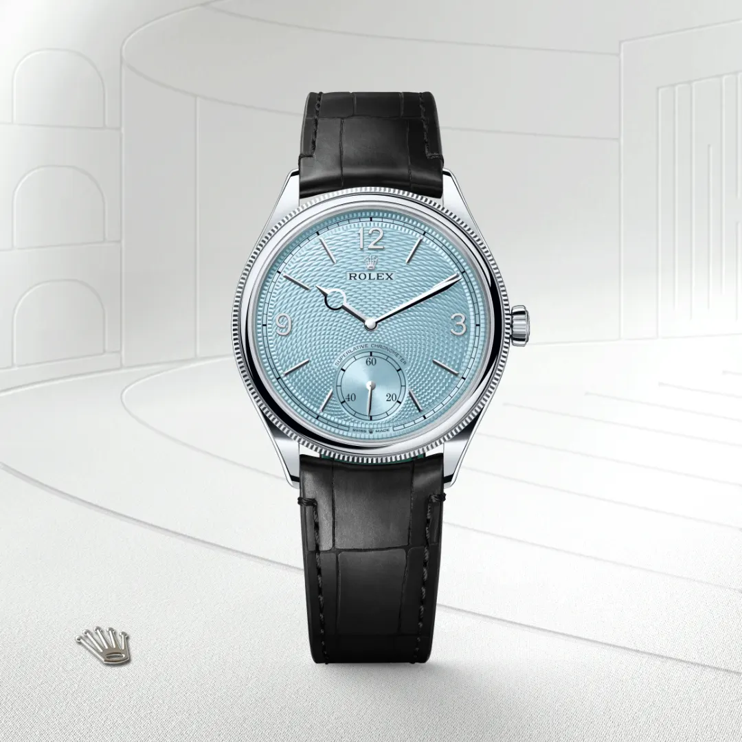 Rolex 1908 39 mm, platina, polirano, Zaobljeni i rebrasti m52506-0003 at Malalan.webp
