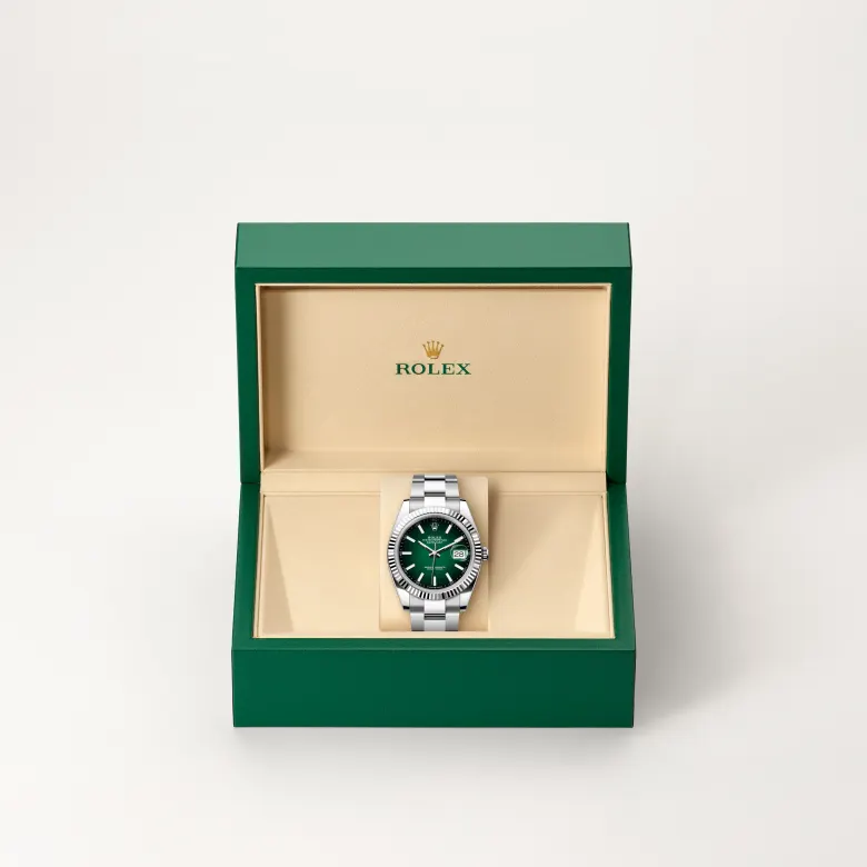 Rolex Datejust 41 Oyster, 34 mm, čelik Oystersteel i bijelo zlato, Rebrasti m126334-0033 at Malalan.webp