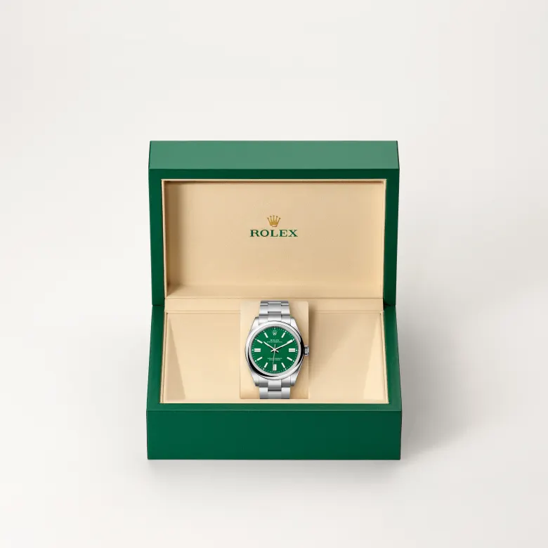 Rolex Oyster Perpetual 41 Oyster, 41 mm, Oystersteel, Domed m134300-0004 at Malalan.webp