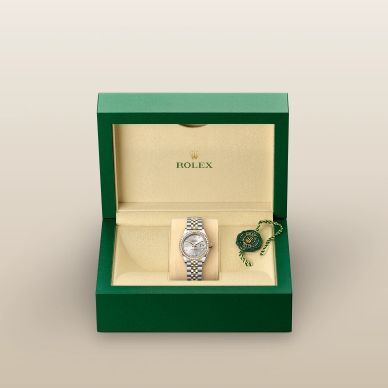 Rolex Lady-Datejust Oyster, 28 mm, Oystersteel, yellow gold and diamonds, Set with diamonds m279383rbr-0003 at Malalan.webp