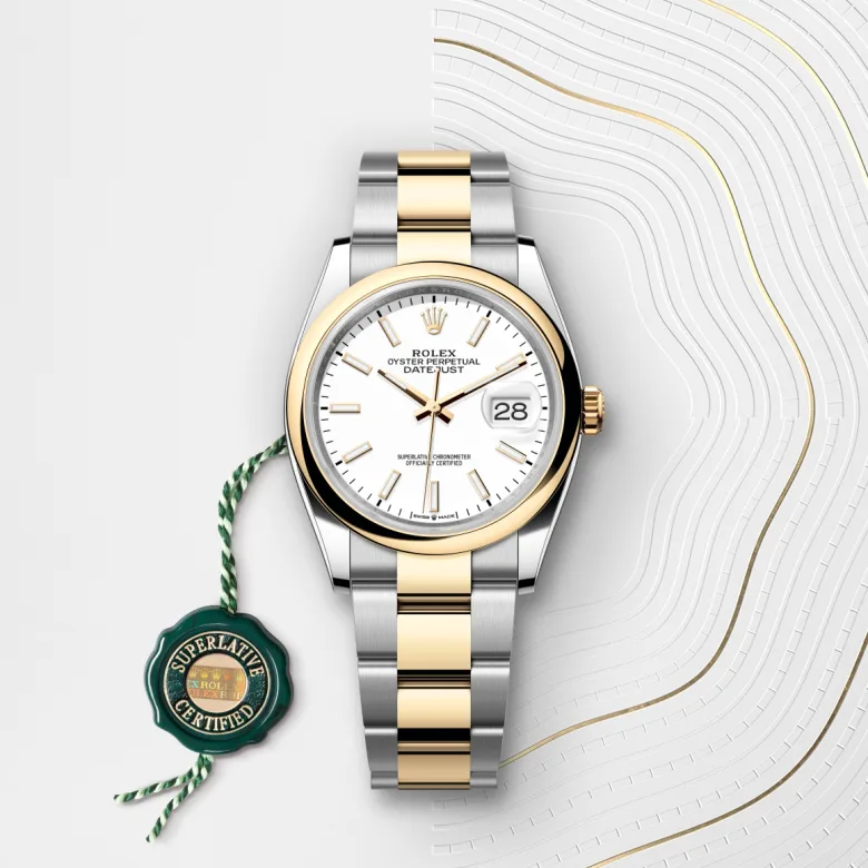 Rolex Datejust 36 Oyster, 26 mm, Oyster čelik i žuto zlato, Zaobljene m126203-0020 at Malalan.webp