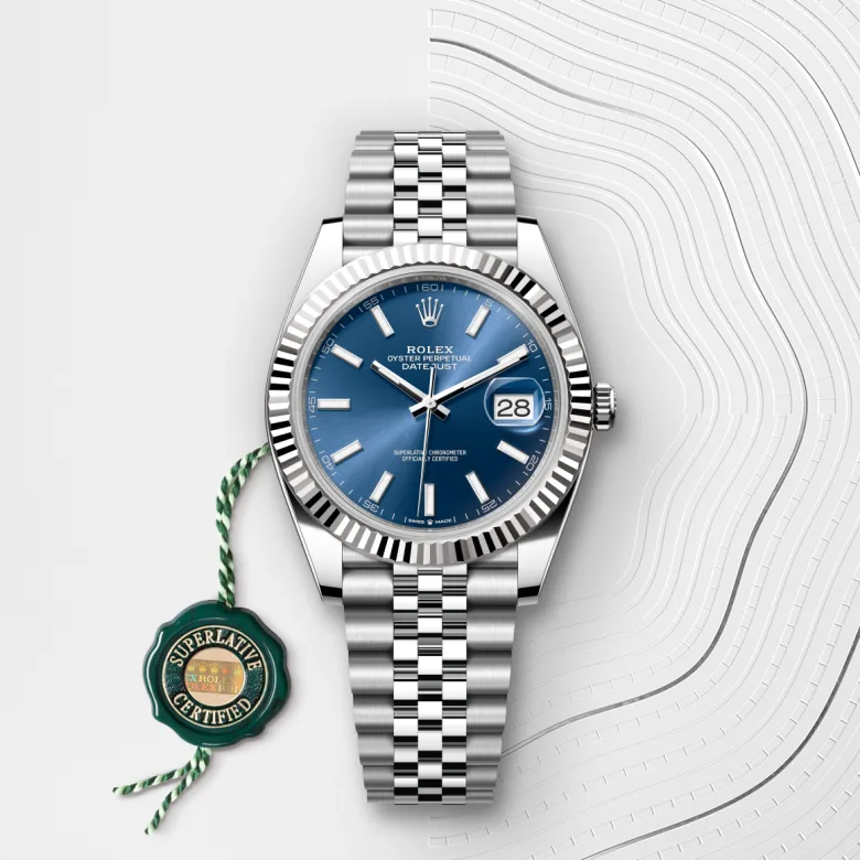 Rolex Datejust 41 Oyster, 41 mm, Oystersteel jeklo in belo zlato, Nazobčano m126334-0002 pri Malalanu.webp