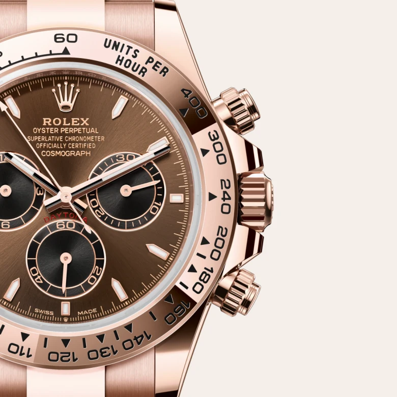 Rolex Cosmograph Daytona Oyster, 40 mm, Everose zlato, Fiksan, s ugraviranom tahimetrijskom ljestvicom, u 18-karatnom Everose zlatu m126505-0005 at Malalan.webp