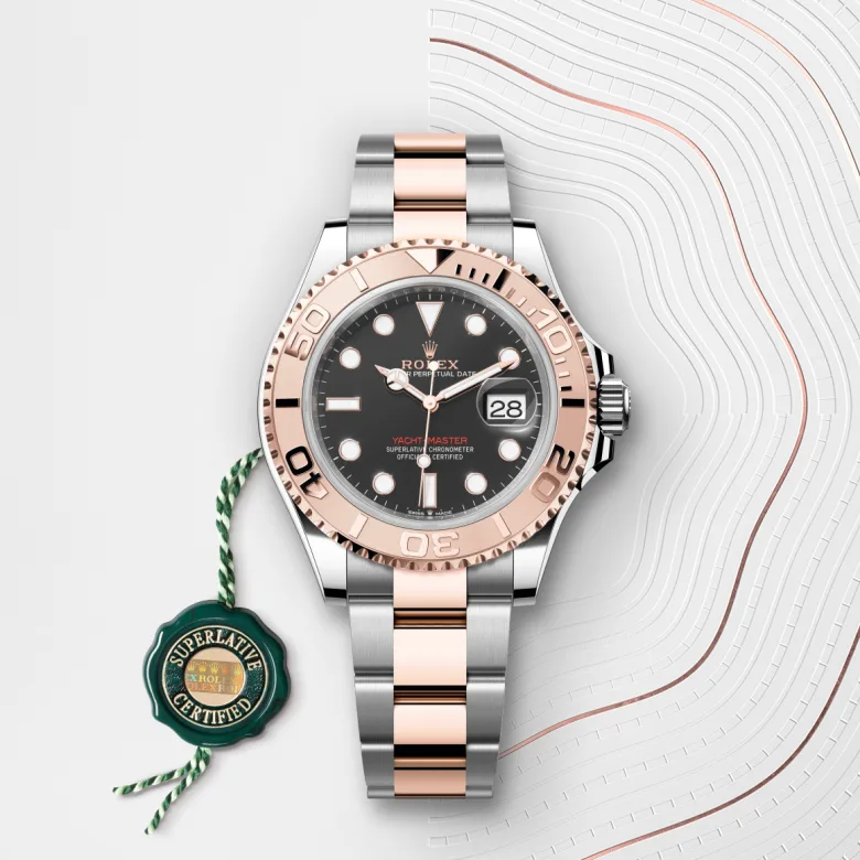 Rolex Yacht-Master 40 Oyster, 40 mm, Oystersteel and Everose gold, Everose gold bidirectional rotatable 60-minute graduated with raised numerals m126621-0002 at Malalan.webp