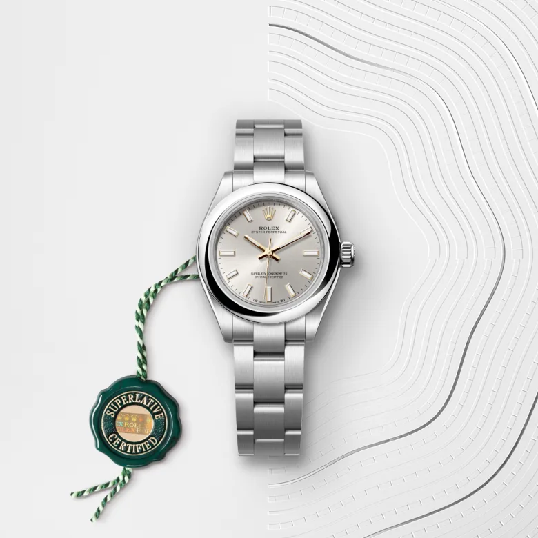 Rolex Oyster Perpetual 28 Oyster, 28 mm, Oystersteel, Domed m276200-0001 at Malalan.webp