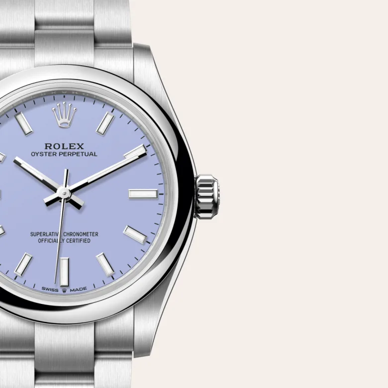 Rolex Oyster Perpetual 31 Oyster, 31 mm, Oystersteel, Domed m277200-0014 at Malalan.webp