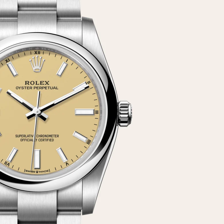 Rolex Oyster Perpetual 34 Oyster, 34 mm, Oystersteel jeklo, Izbočena m124200-0007 pri Malalanu.webp