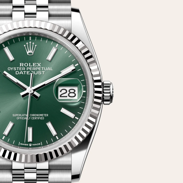 Rolex Datejust 36 Oyster, 36 mm, Oystersteel and white gold, Fluted m126234-0051 at Malalan.webp