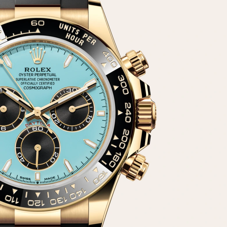 Rolex Cosmograph Daytona Oyster, 40 mm, rumeno zlato, Črna keramična Cerachrom luneta v enem delu z oblikovano tahimetrično skalo m126518ln-0014 pri Malalanu.webp