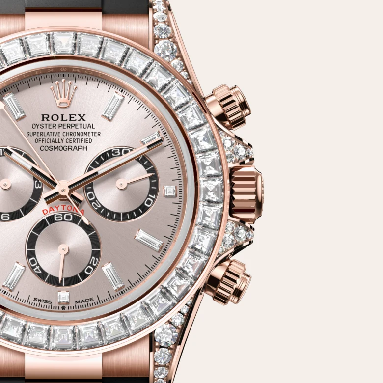 Rolex Cosmograph Daytona Oyster, 40 mm, Everose zlato in diamanti, Z vdelanimi diamanti m126535tbr-0002 pri Malalanu.webp