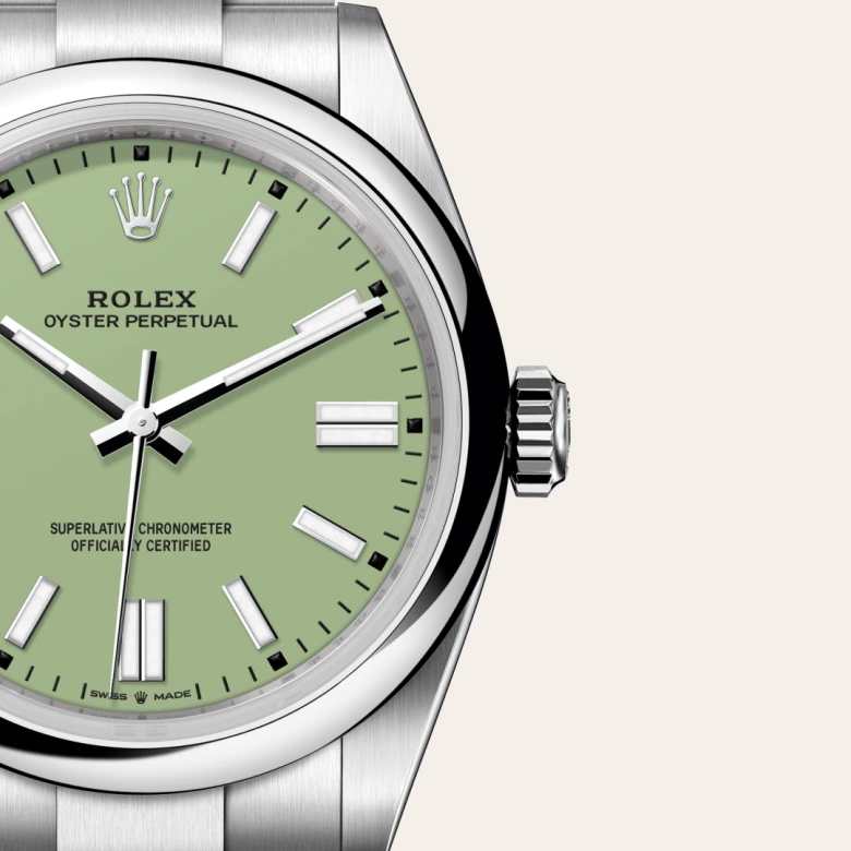Rolex Oyster Perpetual 41 Oyster, 41 mm, Oystersteel, Domed m134300-0006 at Malalan.webp