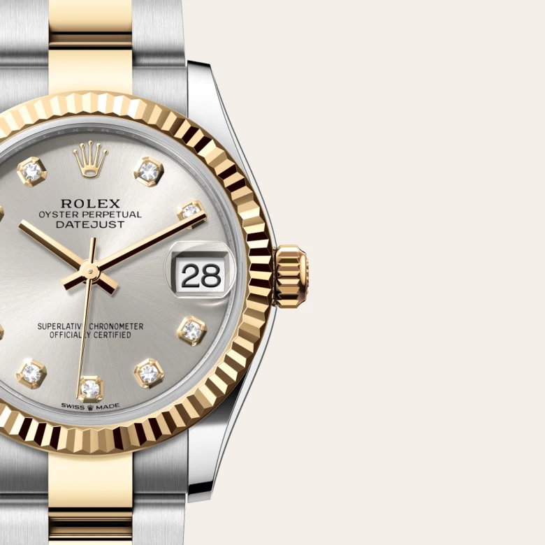 Rolex Datejust 31 Oyster, 31 mm, Oystersteel and yellow gold, Fluted m278273-0019 at Malalan.webp