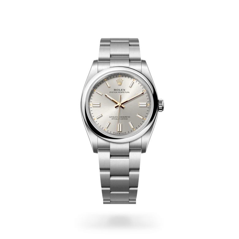 Rolex Oyster Perpetual 36 Oyster, 36 mm, Oystersteel, Domed m126000-0001 at Malalan.webp