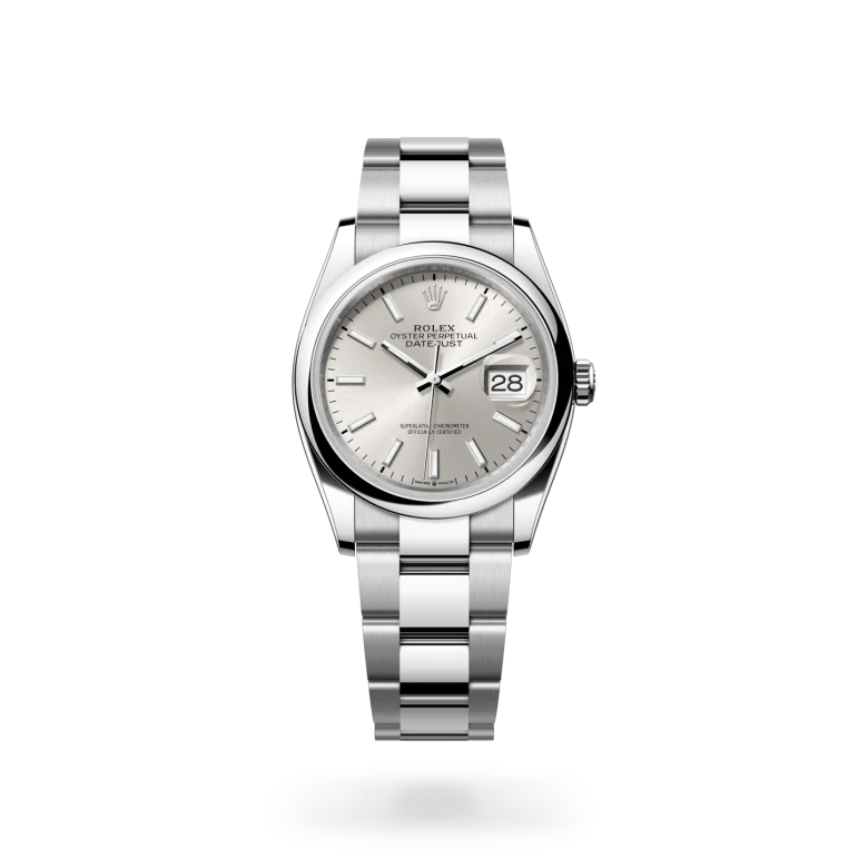 Rolex Datejust 36 Oyster, 36 mm, Oystersteel jeklo, Izbočena m126200-0002 pri Malalanu.webp