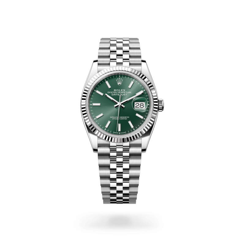 Rolex Datejust 36 Oyster, 36 mm, Oystersteel and white gold, Fluted m126234-0051 at Malalan.webp