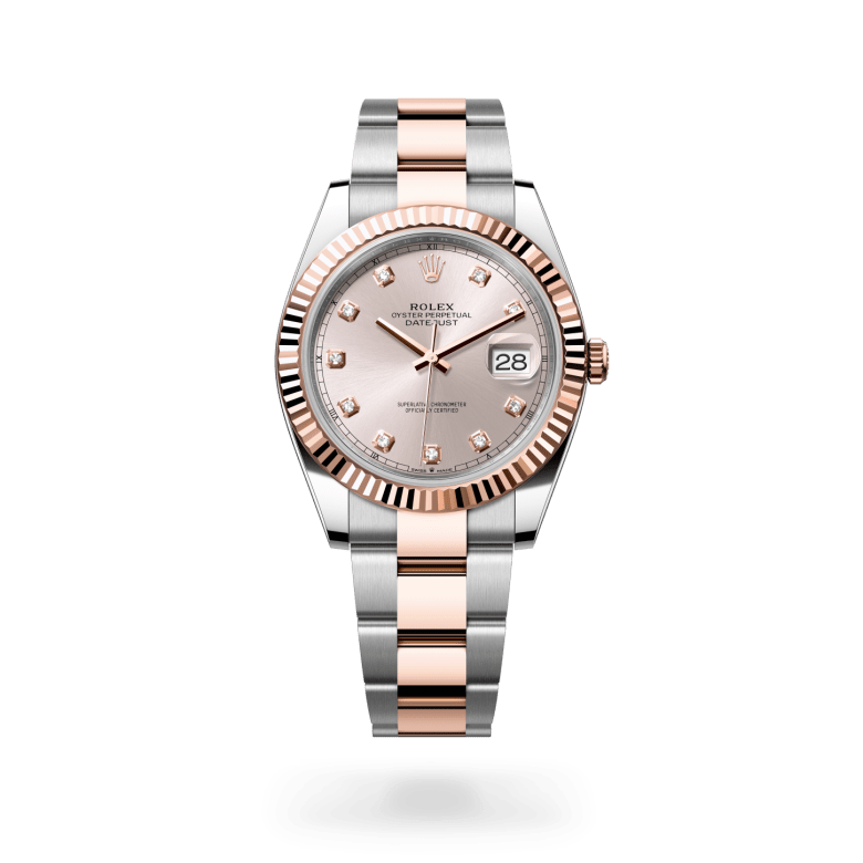 Rolex Datejust 41 Oyster, 26 mm, čelik Oystersteel i Everose zlato, Rebrasti m126331-0007 at Malalan.webp
