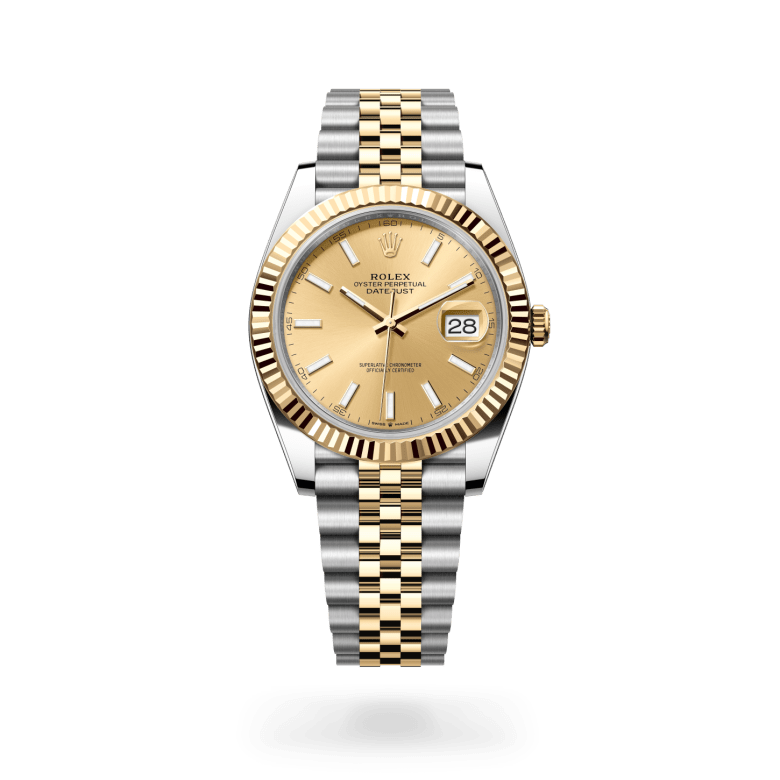 Rolex Datejust 41 Oyster, 41 mm, Oystersteel jeklo in rumeno zlato, Nazobčano m126333-0010 pri Malalanu.webp