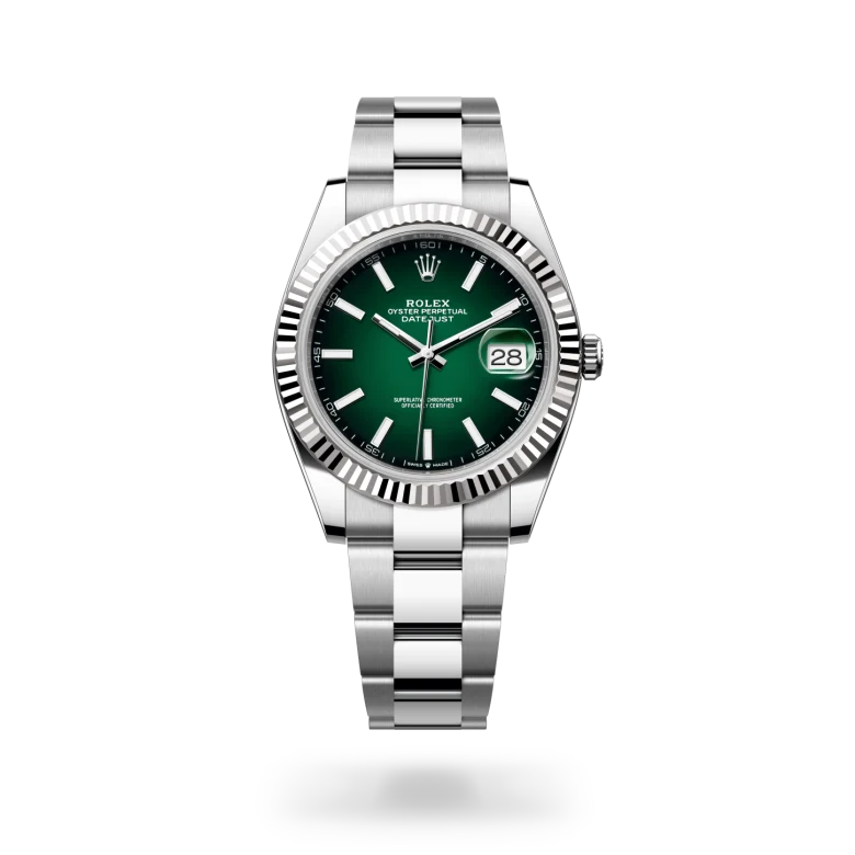 Rolex Datejust 41 Oyster, 34 mm, čelik Oystersteel i bijelo zlato, Rebrasti m126334-0033 at Malalan.webp