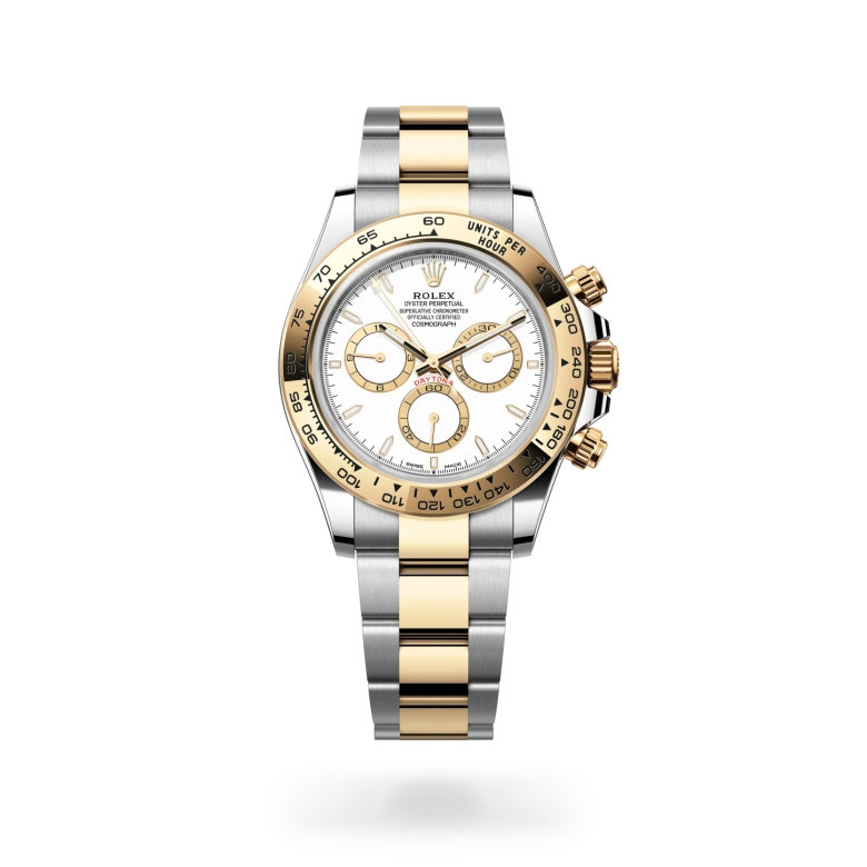 Rolex Cosmograph Daytona Oyster, 26 mm, čelik Oystersteel i žuto zlato, Fiksan, s ugraviranom tahimetrijskom ljestvicom, u žutom zlatu m126503-0001 at Malalan.webp