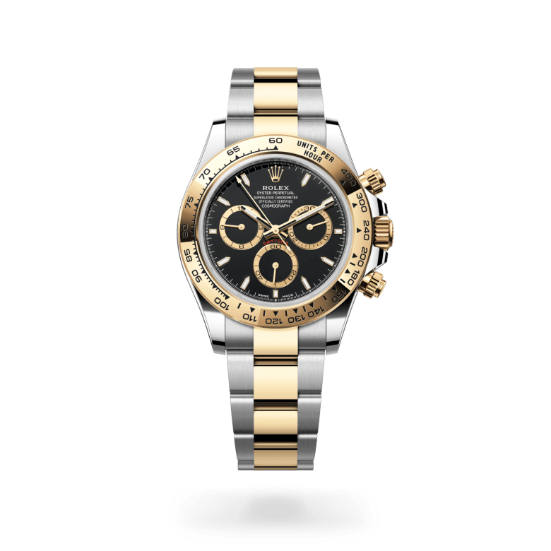Rolex Cosmograph Daytona Oyster, 40 mm, Oystersteel jeklo in rumeno zlato, Fiksna, z vgravirano tahimetrsko skalo, iz rumenega zlata m126503-0003 pri Malalanu.webp