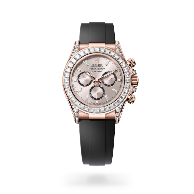Rolex Cosmograph Daytona Oyster, 40 mm, Everose zlato in diamanti, Z vdelanimi diamanti m126535tbr-0002 pri Malalanu.webp