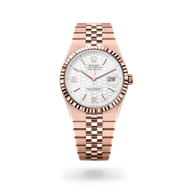 Rolex Land-Dweller 36 Oyster, 40 mm, Everose zlato, Nazobčano m127335-0001 pri Malalanu.webp