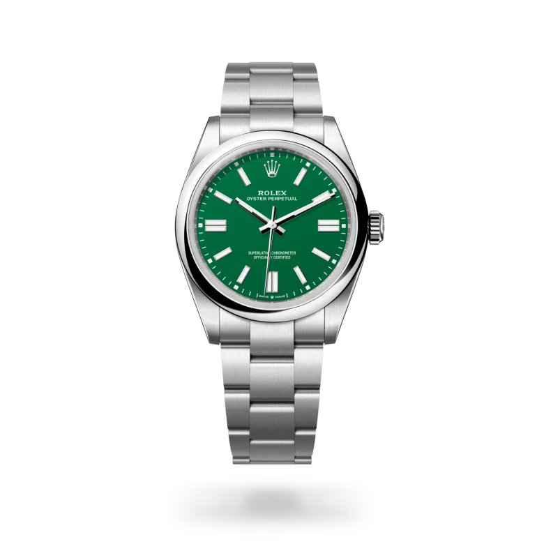 Rolex Oyster Perpetual 41 Oyster, 41 mm, Oystersteel, Domed m134300-0004 at Malalan.webp