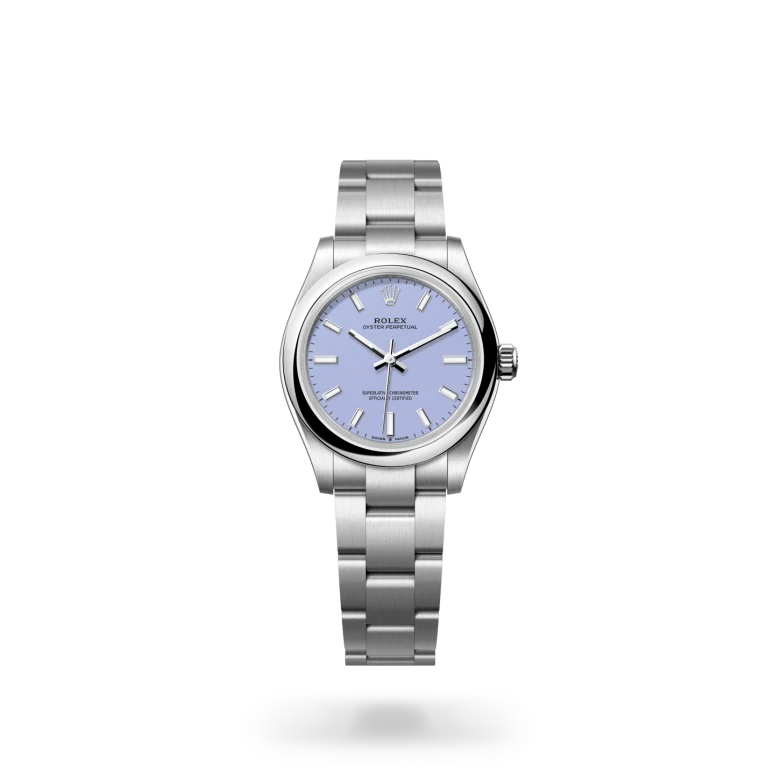 Rolex Oyster Perpetual 31 Oyster, 31 mm, Oystersteel, Domed m277200-0014 at Malalan.webp
