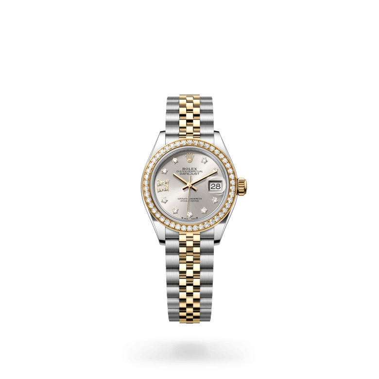 Rolex Lady-Datejust Oyster, 28 mm, Oystersteel, yellow gold and diamonds, Set with diamonds m279383rbr-0003 at Malalan.webp